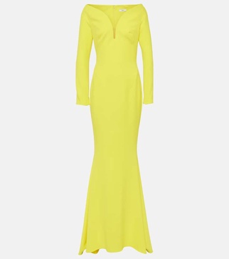 Wilson crepe gown