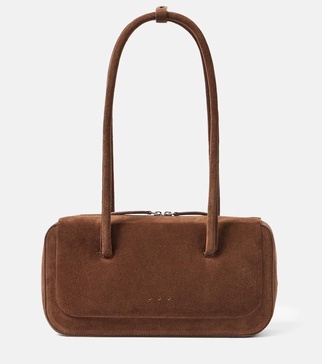 Lagune Mini suede shoulder bag