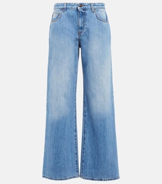 Eglitta mid-rise wide-leg jeans