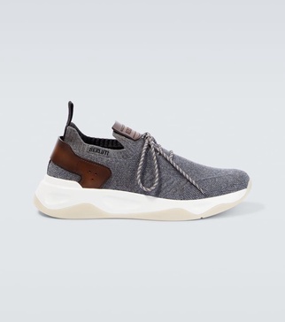 Shadow cashmere knit sneakers