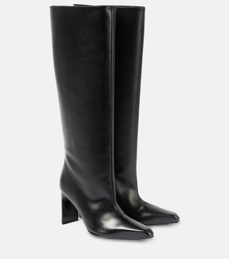 Chic Sophistication leather knee-high boots