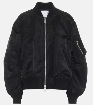 Nylon bomber jacket