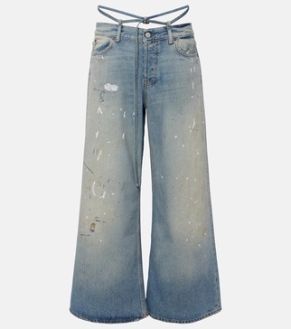 Trafalgar faded low-rise flared jeans