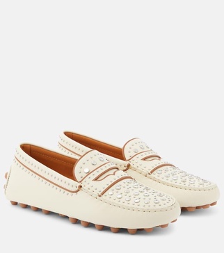 Gommino studded leather moccasins