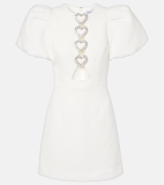 Alicia embellished crêpe minidress