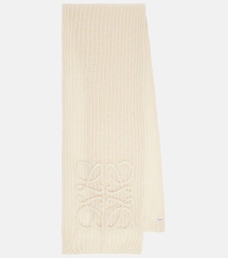 Anagram open-knit mohair-blend scarf