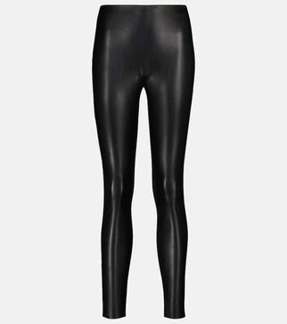 Jo faux leather and jersey leggings