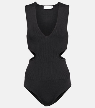 Shelbi ribbed-knit bodysuit