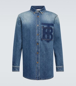 Cotton denim shirt