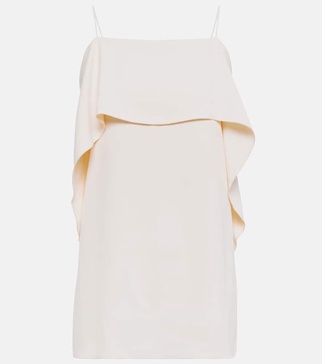 Draped twill top