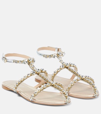 Maharani embellished leather sandals