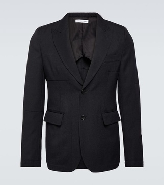 Wool gabardine blazer