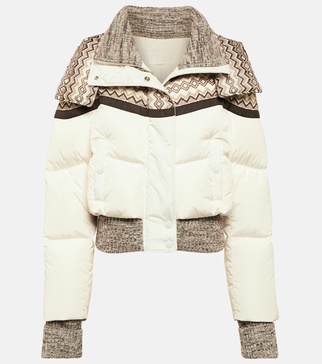 Printed puffer jacket