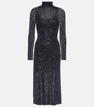 Sequined midi dress