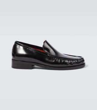 Leather loafers