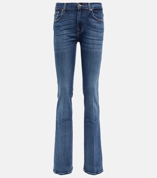 Mid-rise bootcut jeans