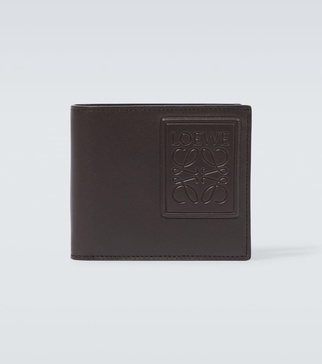 Anagram leather bifold wallet