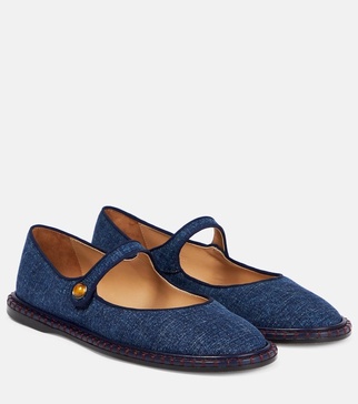 Rubie denim ballet flats