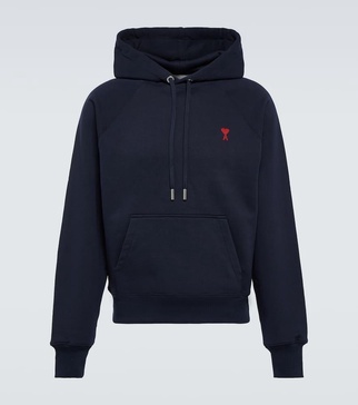 Ami De Cœur cotton jersey hoodie