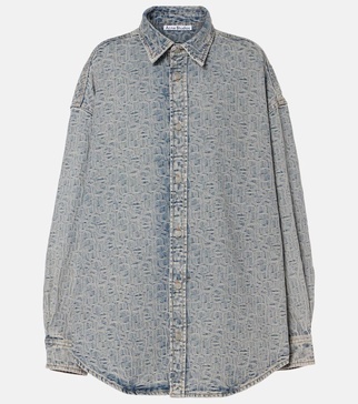 Setar monogram denim shirt