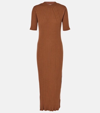 Maeve ribbed-knit midi dress