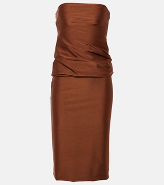 Bilma strapless jersey midi dress