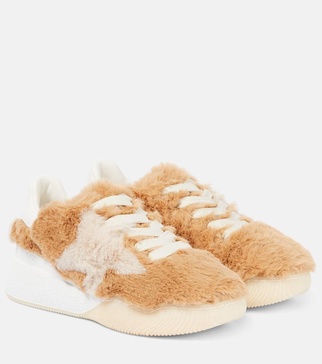 Loop faux fur sneakers