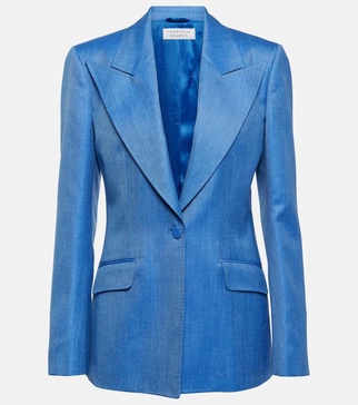 Leiva wool, silk, and linen blazer