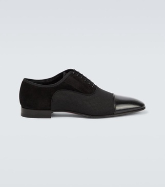 Greggo leather-trimmed Oxford shoes