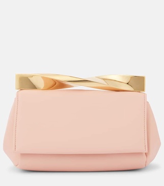 Twist Mini leather clutch