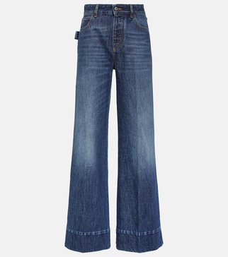 High-rise wide-leg jeans