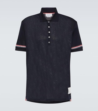 RWB Stripe cotton polo shirt