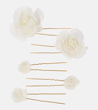 Bridal Rosalie set of 5 bobby pins