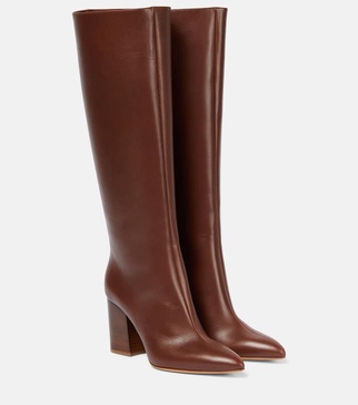 Sascha leather knee-high boots