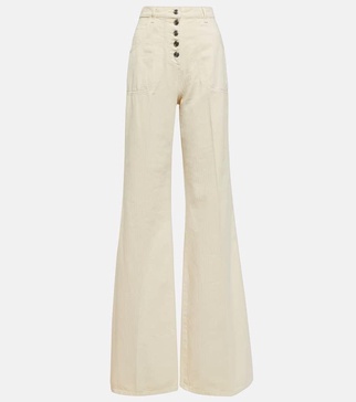 High-rise wide-leg jeans