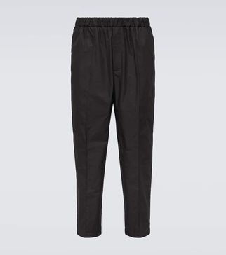 Cotton tapered pants