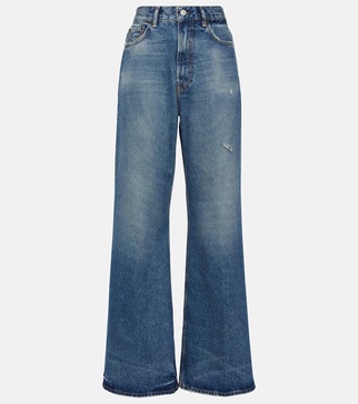 2022F high-rise wide-leg jeans