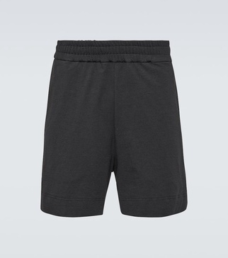 Cotton-blend shorts