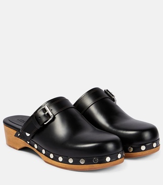 Thalie leather clogs