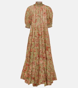 Junie floral cotton maxi dress