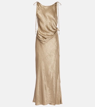 Dayla satin midi dress