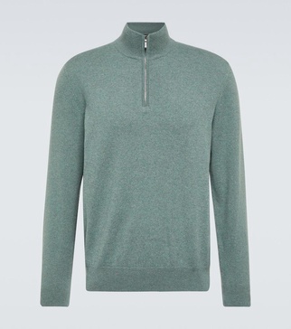 Cashmere half-zip sweater