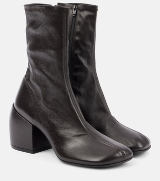 Leather ankle boots