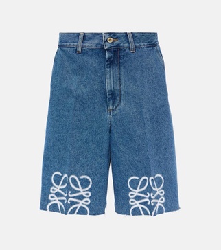 Anagram denim Bermuda shorts