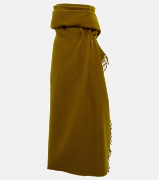 Nimah wool and mohair maxi dress