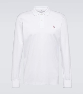 Cotton jersey polo shirt