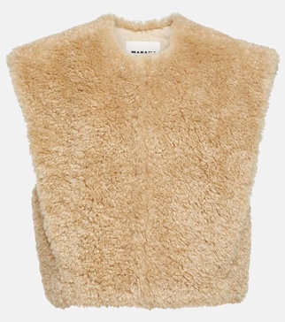 Feliz faux-shearling vest 