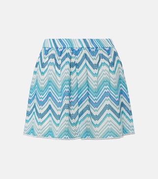 Highrise Lamé Shorts