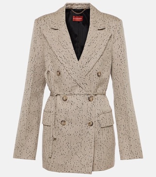 Hattson sequined tweed blazer