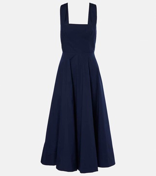 Teresa poplin midi dress